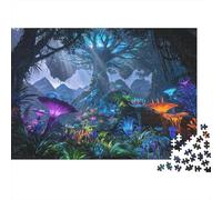 Floating Mountains Puzzle 1000 Piècess Recyclé Paper Alien Forest Puzzle for Boy & Girl Fun Present & Activity for Home Great Gift for Child‘s Birthday 52x38cm/1000pcs