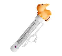 Floating Pool Gauge, Cartoon Thermometer Tool, 8.27x2.36x1.97 Inches Double Scale Display Device, Temperature Testing Solution for Bathtub Fish Tank Aquariums Bathing Pond Swimming and Lake Water Use