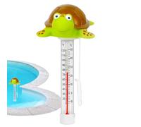 Floating Pool Gauge, Turtle Design Thermometer, Waterproof Temperature Meter, Digital Display, Hanging Loop, Safety Sensor for Pools & Hot Tubs, Baths & Aquariums