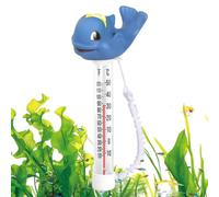 Floating Pool Thermometer - ABS PVC Material 12x21cm Waterproof Temperature Gauge With Rope And Easy Read Display - Water Testing Accessory - Measures Pool Spa Aquarium Bath And Hot Tub Temperature Ra