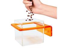 Floating Ring Feeding Hoop, Auto Feed Aquatic Bowl, 1.97x1.97x2.36 inches Clear Lock with Flow Control, Stable Clip with Grip Hold, Tank Accessory Secure Design, Home Betta Use