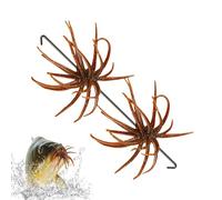 Floating Sea Urchin Lure - Bionic Soft Wool TPE Lüre | Dice Baits for Bass Fishing | 2pcs 6.5cm Water Urchin Ball Lure for Sea Fishing, Black Pit, and Wild Fîshing