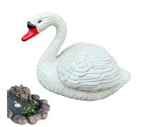 Floating Swan Decoy - Geese Figurine | Swan Water Floating Decoration | Garden Geese Statue Yard Geeses Statue | Swans Water Float Decoration Animal Figurine for Porch Pools Patio Outdoor Indoor