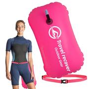Floating Swim Safety Bag - Drybag Swim Buoy, Inflatable Waist Support with High Visibility Colors, Compact Secure Design, Ideal for Open Water Adventure Training Triathlons and Pool Exercise