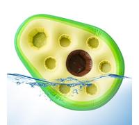 Floating Table for Pool Inflatable Large Avocado Reusable Beverage Tray | Wide Non-Tipping Pool Bar Floating Pool Tray for Weekend Trip Indoor Home River Beach Party Birthday Summer Leisure