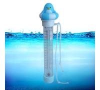 Floating Temperature Meter Pool, Cartoon Animal Pond Thermometer, 4.2cm/1.65 in 18.5cm/7.28 Inches Precise Water Temperatures Gauge for Shower Lake Family Outdoor Indoor Use