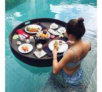 Floating Tray Hand Made Water Surface Serving Tray Luxury Floating Serving Tray Table Floating Tray Food Tray with Handles