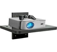 Floating TV Cable Box Shelf,Projector Wall Mount,Entertainment Media Bracket,DVD Shelf,for PS4/Cable Box/DVD Players/Game Console (Black 1Layer)