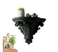 Floating Wall Shelves - Gothic Display Corner Storage Shelves For Room, Wall Mount Dark Decor With Arched Design, Space Saving For Flower Pot, Book, Photo Frame | Home Decor F́or Living Room, Bedroom