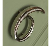 Floatinig Numéro de maison | Plaque de porte moderne de 12,7 cm | Numéros d'adresse de rue (nickel poli, 6)