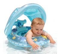 Floats de piscine gonflables - Jouet d'eau avec toit pare- - Jouets d'été d'extérieur pour - Pour s'amuser au bord du lac, en plein air, dans le jardin, en voyage, lors de fêtes