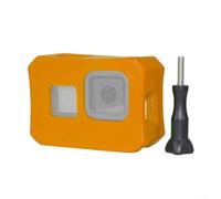 Floaty Case, 1 paquet, boîtier de protection anti-évier pour caméra d'action, matériau EVA léger, empêche de s'enfoncer dans l'eau, idéal pour la plongée avec tuba, le surf, le kayak (orange)