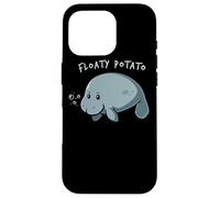 Floaty Potato Manatee Chubby Mermaid Funny Sea Cow Animal Coque pour iPhone 16 Pro