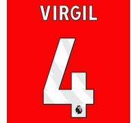 Flocage planche Liverpool FC Premier League VIRGIL #4 2024/25 Blanc Unisex