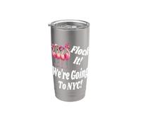 Flock It, nous allons à New York Girlfriend Getaway Matching Gobelet isotherme en acier inoxydable double paroi
