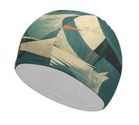 Flock of Birds Bonnet de bain haute élasticité pour homme et femme Durable Imperméable Garde les cheveux au sec Parfait pour la piscine, la plage, la natation
