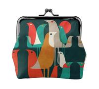 Flock of Birds Petite trousse de maquillage pour sac à main, mini trousse de maquillage portable, pour salle de sport et usage quotidien, Noir , Taille unique, Pochette à monnaie