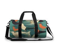Flock Of Birds Sac de sport fourre-tout léger pour homme et femme Blanc 45 cm/22,9 cm/22,9 cm, blanc, 17.7in/9in/9in