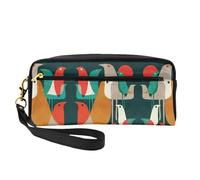 Flock of Birds Trousse de maquillage de voyage avec deux poches pour accessoires de beauté quotidiens, Noir , Taille unique, Trousse de maquillage