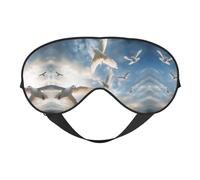 Flock of Birds1 Masque de sommeil soyeux pour homme et femme pour dormir et se détendre