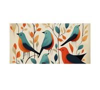 Flock Of Birdsb Grande bannière de fête 120 x 60 cm à suspendre au mur Bannière de fond pour fête d'anniversaire, extérieur et intérieur