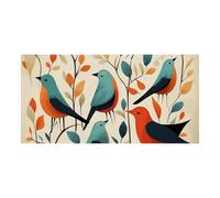 Flock Of Birdsb Grande bannière de fête 180 x 90 cm à suspendre au mur Bannière de fond pour fête d'anniversaire, extérieur et intérieur