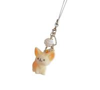 Flocking Resin Keychain Soft Grip Fennecs Foxes Designs Accessoire Décoratif Pour Les Porte-clés Fennecs Foxes Keychain