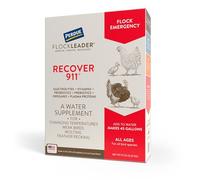 FlockLeader Recover 911, Electrolyte Probiotique Origan prébiotique, supplément de Stress sévère pour Troupeau de Poulet, 236,8 g