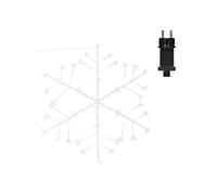 Guirlande lumineuses ECD Germany Flocon de Neige avec 288 Ampoules LED, Blanc Chaud, Ø 87 cm, Lumière