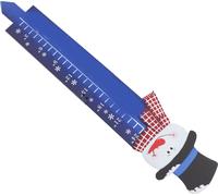 Flocon de neige Chasse-neige en plein air 24 pouces Mesure des chutes de neige du métal hivernal Souverain f��r Jardin Décoration de Noël Cadeau