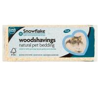 Flocon de neige - Copeaux de bois naturels pour animaux domestiques - 1 kg - Substrat de qualité supérieure extrait de poussière - Contrôle des odeurs - Pour lapin, hamster, gerbille, cochon d'Inde,