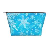 Flocon de Neige de Glace 3D de Noël, Trousse de Toilette Trousse de Maquillage Sac à cosmétiques Trousse de Toilette de Voyage Portable