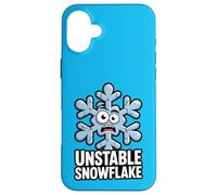 Flocon de Neige instable pour l'hiver, l'anxiété, la dépression, Noël Amusant Coque pour iPhone 16 Plus