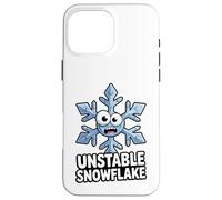 Flocon de Neige instable pour l'hiver, l'anxiété, la dépression, Noël Amusant Coque pour iPhone 16 Pro Max