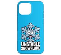 Flocon de Neige instable pour l'hiver, l'anxiété, la dépression, Noël Amusant Coque pour iPhone 16 Pro Max