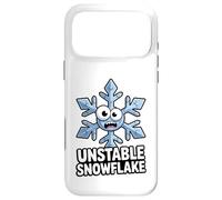 Flocon de Neige instable pour l'hiver, l'anxiété, la dépression, Noël Amusant Coque pour iPhone 17 Pro Max