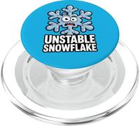Flocon de Neige instable pour l'hiver, l'anxiété, la dépression, Noël Amusant PopSockets PopGrip pour MagSafe
