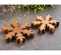 Flocon de neige Set Décoration 18x18cm Décoration d'arbre Sapin de Noël