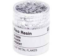 Flocons de Feuille de Métal pour Résine de Rico Design - Ajoutez une Touche Métallique Brillante à Vos Créations(...) - Argent Argent G