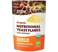 Flocons de levures alimentaires bio non-fortifiées de LOOV, Grillés, Végétaliens, sans OGM, sans gluten, bonne source de vitamines B, 227 g, sans vitamine ajoutée, sans sucre ajouté, sac refermable