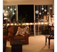 Flocons de neige, autocollants de fenêtre | Décorations de Noël sur le thème du pays des merveilles d'hiver