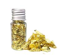 Flocons D'or pour la Décoration, Outil de beauté Polyvalent Simple de 10ml pour Gâteaux, Desserts, Cocktails, Usage beauté et Cosmétique (A)