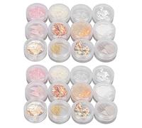 Flocons d'or pour Les Ongles, Feuille d'or pour Les Ongles, Résine à la Mode, 2 Boîtes de et d'argent, Flocons de Feuille d'Ongles, Bricolage, Décoration de