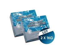 Floculant Clarifiant pour Filtre à Sable - 16 Chaussettes de 125g (2kg) - Élimine l'Eau Trouble - Dosage 1 chaussette/25m3 - EDG