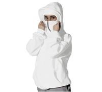 Flodxo Cagoule à capuche pour femme avec masque de ski et double capuche en polaire avec fermeture éclair intégrale pour l'hiver, coupe-vent, fermeture éclair intégrale, streetwear, athlétique, sweat
