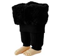 Flodxo Legging thermique pour enfants filles garçons hiver chaud doublé en polaire leggings élastiques taille haute uni pantalon d'école confortable doux épais collant en coton extensible pantalon