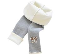 Flodxo Leggings thermiques pour filles - Pantalon d'école chaud uni - Taille haute - Coton doublé - Legging basique décontracté - Joli imprimé - Pantalon de yoga pour enfants, gris, 2-3 ans