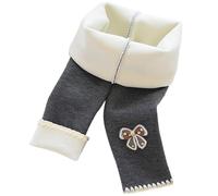 Flodxo Leggings thermiques pour filles - Pantalon d'école chaud uni - Taille haute - Coton doublé - Legging basique décontracté - Joli imprimé - Pantalon de yoga pour enfants, gris foncé, 9-10 ans