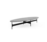 Floema Table Basse Ovale Gris Emperador