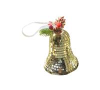 Flohterys Cloche de Noël Cloches Pendentifs Artisanat de Noël Arbre de Noël Suspendu Cloches Décoration d'arbre Cadeaux du an Or
